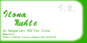 ilona muhle business card